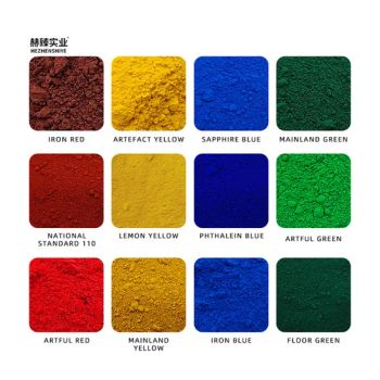 Non Migration Inorganic Pigment with Good Weatherability for Indoor Outdoor Concrete Surfaces Iron Oxide Pigment - Hebei Hezhen Industrial Co., Ltd. - China