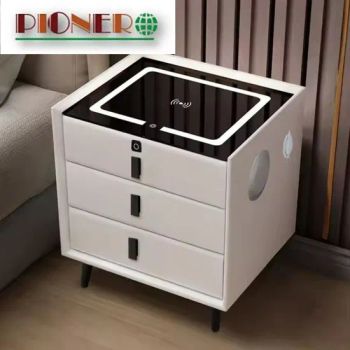 Wholesale Furniture Smart Nightstands Bluetooth Wireless Charging Bedside Cabinet F - LINYI YUCHAO INTERNATIONAL TRADE CO.,LTD. - China