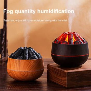 Carbon Fire Humidifier Mini Mute Fog Flame Humidifier USB Smart Bonfire Humidifier for Living Room - Ningbo Flow Technology Co., Ltd. - China