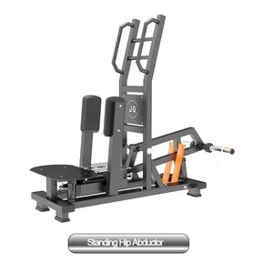 New Design Fitness Gym Plate Loaded Standing Hip Abductor Outer Thigh Hip Free Weights Abduction Leg Trainer Machine - Eterne (Tianjin) Sports Equipment Co., Ltd. - China