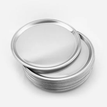 Food Grade Catering Packaging Tray Pizza Pans Large Size Thickened Round Six Cavity Aluminum Foil Tray - Shanghai Silver Engineer Industry Co., Ltd. - China