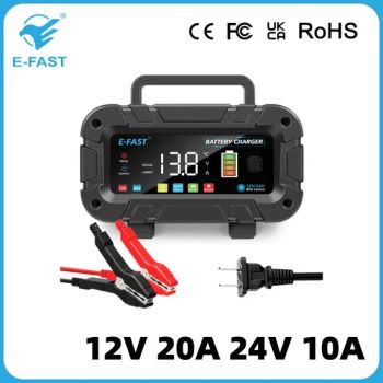 Smart Charging 12V 20A 24V 10A Car Start Stop Battery Charger Automatic Repair 7 Stage AGM Gel Battery Charger for Lead Acid - Tianchang Zhiyun Electronic Technology Co., Ltd. - China