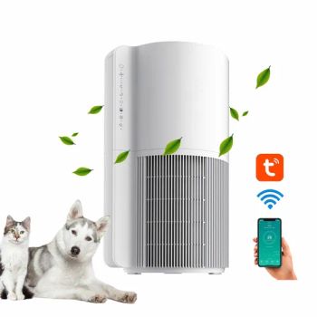 Tuya APP Smart Air Purifier for Pet Homes with HEPA Filter & Floating Hair Absorption - GoldenHour Innova Co., Ltd. - China