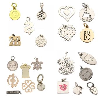 25054 Fashion Design Small Metal Charm Custom Metal Jewelry Tag for Bracelet - Quanzhou Shishi Xiangminghui Trading Co., Ltd. - China