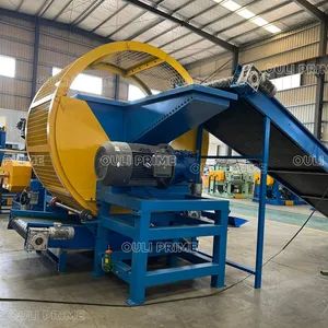 Rubber Tire Shredding / Tyre Recycling Machine Size 20cbm Voltage 380V Motor 22kw*2 Weight 4500kg Trademark OULI VFD Custom-Made - Ouli Prime Co., Ltd - China