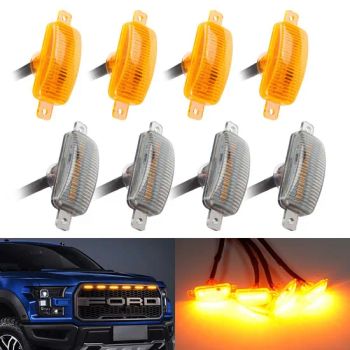 Car Front Grille DRL LED Daytime Running Light 5/6 LED Car Grid Warning Signal Driving Light - Guangzhou New Vision New Material Technology Co., Ltd. - China