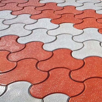 Interlocking Concrete Paver Blocks Type Outdoor Thickness 80 mm Material Cement Colour Red And Grey Usage/Application - Heena Cement Articales - India