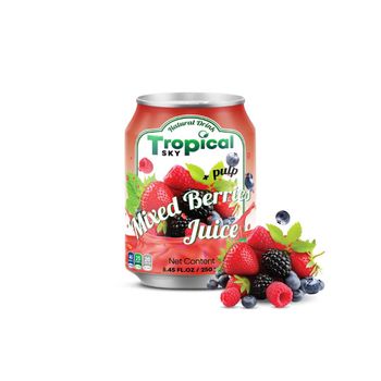 Manufacturer Fruit juice with pulp packing in canned Tropical sky beverage - Tropical Sky Beverage Company - Vietnam