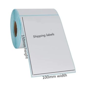 Thermal Labels Waterproof Adhesive Shipping Stickers Roll 100X150mm Barcode Packaging Label - Richer Paper (Shenzhen) Co.,Ltd. - China