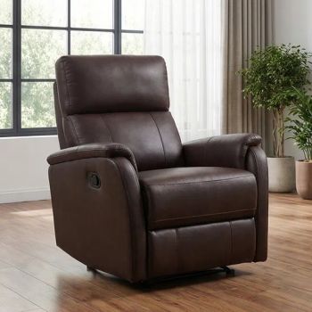 Home Furniture Leisure Armchair Single Manual Recliner Chair Leather Living Room Chairs - Guangzhou Jovaspace Furniture Co., Ltd. - China