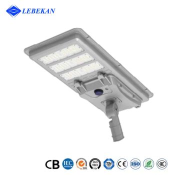 High Quality Motion Sensor Dusk to Dawn IP65 6500K Post Lights 300W 400W 500W LED All in One Street Light Solar Barn Lights - Hubei LiBaiChang Technology Co., Ltd. - China