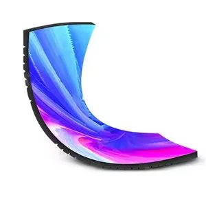 Flexible P4 Indoor Outdoor Curved LED Display Screen MOQ One PC Model No. P4 Model NO. p4 Origin China IP Rating IP60 Pixel Pitch - Zhongshan Bluestar Photoelectric Technology Co., Ltd. - China