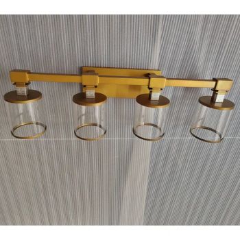 Bathroom Vanity Light Wholesale Gold Vanity Lighting Fixtures Glass Shades Vanity Light Wall Sconce - Zhongshan Greaton Lighting Technology Co., Ltd. - China