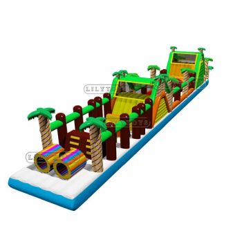 Amusement Theme Playground Inflatable Castle with Obstacle - Guangzhou Lily Toys Co., Ltd. - China