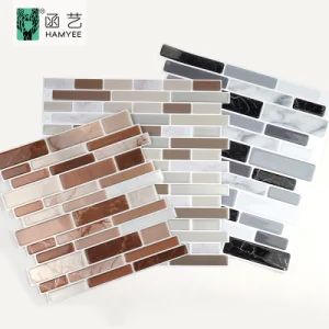 Self Adhesive PVC Foam Backsplash Wall Tile Stickers Waterproof Kitchen Aluminium Paper Wallpaper - Hunan Hamyee Home Decor Co., Ltd. - China