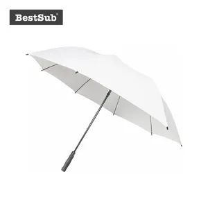 30 in Sublimation Golf Umbrella Self Opening White  - BestSub Technologies Co Limited - China