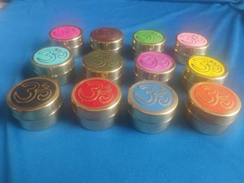Round Brass Jewelry Boxes, Size/Dimension: 2.5 Cmx4cm Shape Round Color Brass Ideal For Gift Brand Bisht Arts Size/Dimension 2.5 - Bisht Arts - India