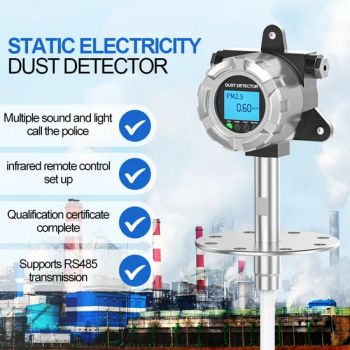 Dust Concentration Detector Electrostatic Type Industrial Explosion-Proof Dust Removal Pipeline Monitoring Alarm - Shenzhen Yifan Technology Co., Ltd. - China