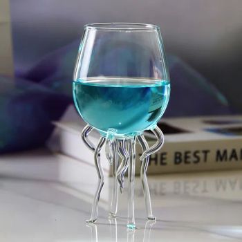 Creative Jelly Fish Cocktail Glass Drinking Cup Bar Utensils Party Wine Glasses - Hebei Zhuozhongxi Glass Products Co., Ltd. - China