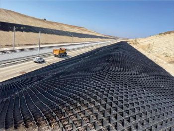 HDPE Geocell Polypropylene HDPE Plastic Geocells Concrete Grass Pavers for Slope Retaining Wall - Langbo Environmental Engineering Co., Ltd. - China