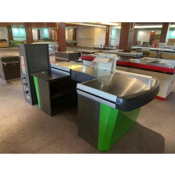 Store Cash Counter Design Cashier Table Checkout Counters - Suzhou Shunhong Metallic Products Co., Ltd. - China