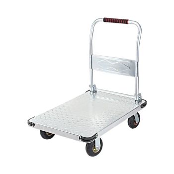 Factory Price Solid Rubber Metal Warehouse Aluminium Hand Truck Sturdy Construction Steel Frame Trolley - Century Langyi Caster and Trolley Mfg Co., Ltd - China