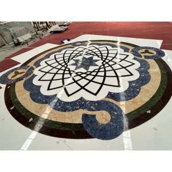 Natural Stone Waterjet Medallion Onyx Marble Inlay Tiles for Interior Design/Floor/Pattern Mosaic/Wall Covering Panels/Bathroom/Villa Project Wholesale Price - XIAMEN YQC CO., LTD. - China