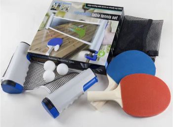 Two Bat 3balls Ping Pong Bat Set Professional Table Tennis Racket Set Family Table Tennis Set Retractable Table Tennis Net - NINGBO YVETTA TRADING CO., LTD. - China
