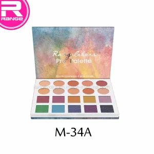 New Arrive 20 Color Glitter Eyeshadow in Paper Cardboard Palette Packing - Guangzhou Rangecolor Cosmetics Co., Ltd. - China