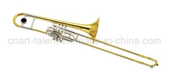 High-Grade Piston Trombone Key Bb/F Age Adult Bell 215mm Bore 12.7mm Trademark OEM Model NO. TB-3930 HS Code 9205100090 Case Foambody Case - Tianjin H&W Instrument Co., Ltd. - China
