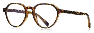 Ready Goods Geek-Chic Roundish Frame with Silver Metal Pins Bending Nose Bridge Tr90 Unisex Optical Glasses - Raymio Eyewear Co., Ltd. - China
