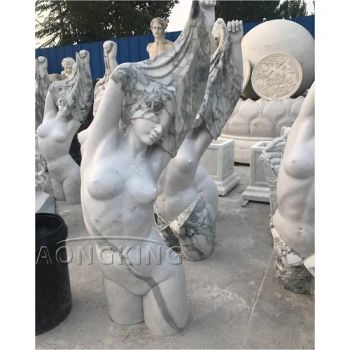 Art Women Taking off Their Clothes Marble Statues for Sale Type Figure Origin China Style Antique Material Marble Size - Aongking Technology Hebei Co., Ltd. - China