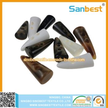Resin Horn Buttons for Coats Sweaters Shape Round Style Fashion Element Fashion HS Code 96062100 Trademark Sanbest Color Candy - Ningbo Sinobest Textile Company Limited - China