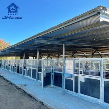 Flexible Portable Temporary Movable Outdoor Safety Horse Stables Stalls Panel with Roof P-01 - Hebei Donwel Metal Products CO., LTD - China