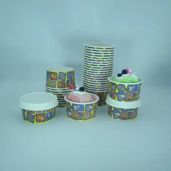 Wm2265 Water-Base 8oz Soup Bowl Hot Sales Salad Bowl Heatable Round Food Packaging Containers Biodegradable Kraft Paper Bowl with Lid - Xiamen Wei Mon Environmental Materials Co., Ltd. - China