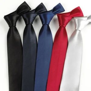 Customizable Men's Black Necktie 8cm Wide Formal Business Wedding Logo Tie - Global Custom Solutions Co.,Ltd - China