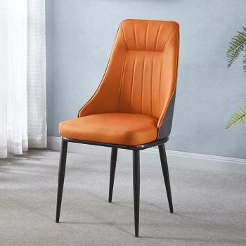 Modern Simple Light Luxury Hotel Banquet Hall Box High Back Home Leather Dining Table Chair - Jianmu Shijia Furniture Factory - China