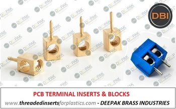 PCB Terminals Silver Nickel Performance Optimum Conductivity Highest Testing Basis Test Data Material Quality - Deepak Brass Ind. - India