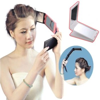 4 Panel Expandable Mirro Foldable Compact Cosmetic Make up Mirror - Hiking Industry Co., Limited - China