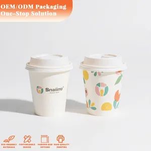Printed Double Wall Coffee Paper Cup Custom Logo Disposable Paper Cup - EVER GREATER IMP. & EXP. CO., LIMITED - China