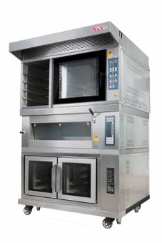 Convention Electric Convection Oven Deck Baking Oven Prooing Combination Oven, 5 Trays Convection Rotary Oven+4 Trays Deck Ovens - Guangzhou Nicko Machinery Co., Ltd. - China