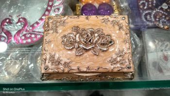 Rectangle Metal Brass Jewellery Boxes Color Bronez Ideal For Gift Shape Rectangle Usage/Application Home Design Pattern - Madhukar Metals - India