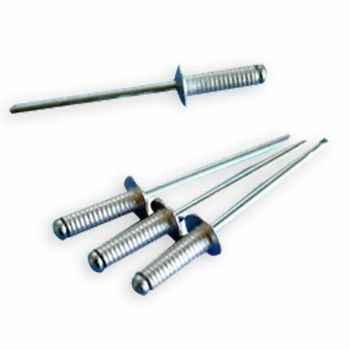 Blind Grooved Rivet Grade 316 Size 2.4 to 6.4 Technique Cold Forged Quantity Per Pack 1000 Brand Seven Star,Indian Material Stainless - State Enterprises - India