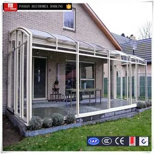 Aluminum Retractable Glass Sunroom Electric Retractable Roof Patio Glass House Retractable Sunroom - FOSHAN BESTHOMEX INDUSTRIAL CO., LTD. - China