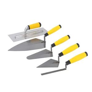 Hand Construction Tools Rubber Handle Masonry Concrete Brick Bricklaying Trowel - TANGSHAN MIRACLE IMPORT AND EXPORT CO., LTD. - China
