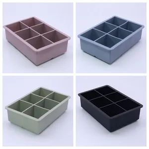 Hot Sale Large 6-Cube Silicone Ice Cube Mold Ice Cube Tray Color Blue Size Medium Model NO. none Brand Happyway Packaging Single - Hangzhou Happyway Imp and Exp Co., Ltd. - China