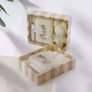 Bathroom Ball Sponge Accessory Set Baby SPA Towels Sets Gift Box Kit Pumice Stone Bath Shower Towel - ESHA CO., LIMITED. - China
