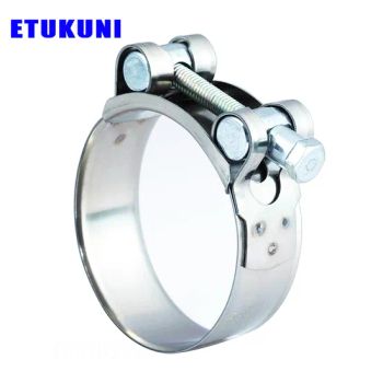 Manufacturer of 17-19mm Customized Stainless Steel Heavy Duty Hose Clamps Robust Duct Pipe Clip with Single Bolts Solid Trunnion - Xinchang County Yuebang International Trade Co., Ltd. - China
