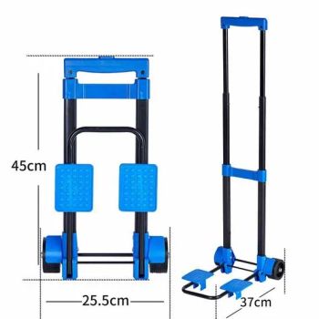 Heavy Duty Aluminium Foldable Hand Truck Cart Small Folding Transport Trolley Cart for Shopping and Tools Foldable Dolly Luggage - Zhejiang Leader Industry&Trade Co., Ltd. - China