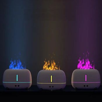 New Creative 2 in 1 Flame Air Humidifier Aroma Diffuser Mini Portable Humidifier USB Car Scent Essential Oil Diffuser - Shenzhen HY Electronic Technology Co., Ltd. - China